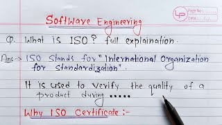 What is ISO full Explanation  Software Engineering [upl. by Acinnod]