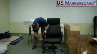 How to Assemble the High Back Double Layer Executive Chair from Boss  US Markerboard [upl. by Cornell]