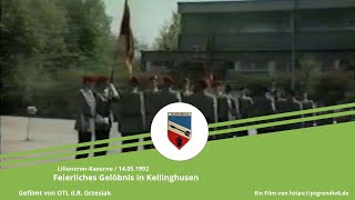 RakArtBtl 62 und SanBtl 6  Feierliches Gelöbnis in Kellinghusen 1992 [upl. by Burrton]