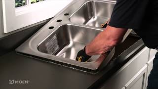 Howto Install a Stainless Steel DropIn Sink  Moen Installation Video [upl. by Ilyak]