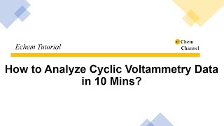 Tutorial 24How to Analyze Cyclic Voltammetry Data in 10 Mins [upl. by Ahsian]