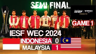 IESF 2024 SEMI FINAL GAME 1 INDO VS MALAYSIA [upl. by Trace]