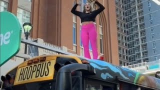 On top of a bus at the NBA FINALS [upl. by Peoples]