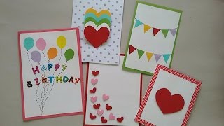 5 Cute amp Easy Greeting cards  Srushti Patil [upl. by Celisse]