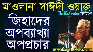 Saidi bangla waz জিহাদের অপব্যাখ্যা ও অপপ্রচার। [upl. by Drofhsa]