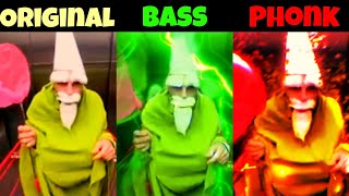 The Green Wizard Gnome Original vs Bass vs Phonk part 2 [upl. by Elinore]