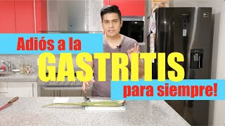 Cómo curar la GASTRITIS con sábila ✅ remedio casero para la gastritis 💪 [upl. by Jarrod]