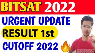 Bitsat 2022 1st iteration result 🎉🎉 bitsat2022 bitsat bitspilani bits [upl. by Einhapets]