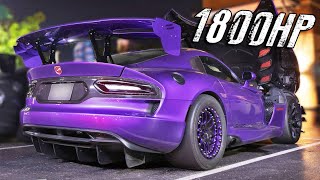 200MPH Street Racing  Turbo Vipers vs H2 Bike Supra Huracan [upl. by Lucine]