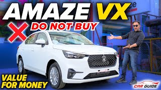 Top Features in 2nd Base  Honda Amaze VX Variant Explained 🔥 Value for Money  Best in Rs 10 Lakh 🔥 [upl. by Ramirolg882]