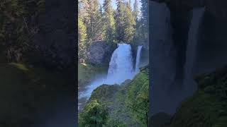 Sahalie falls off hwy 126 oregonwaterfalls waterfalls [upl. by Kersten]