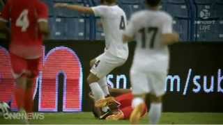 Ben Sigmund Red Card Challenge  All Whites vs UAE OSN Cup 2013 [upl. by Runck]