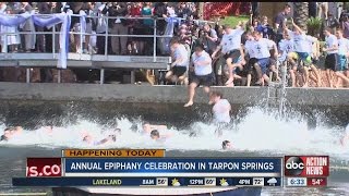 630 preview Epiphany cross dive in Tarpon Springs [upl. by Haelem]