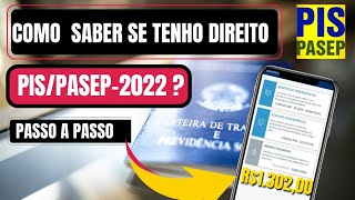 Como saber se tenho direito ao PIS 2022–Como saber a se sou Habilitado a Receber PIS PASEP [upl. by Garges]