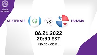 Concacaf Under20 Championship 2022  Guatemala vs Panama [upl. by Whitnell322]