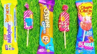 🔴 ASMR Most Popular Candys  some lots of colorful rainbow lollipop candy  unpacking chocolate eat [upl. by Powers505]