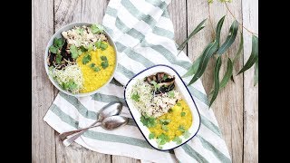 SUPER EASY DAHL BOWL  PLANT BASED  VEGAN  SIMPLE [upl. by Tompkins]