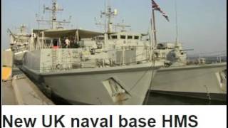 New UK naval base HMS Juffair opens in Bahrain [upl. by Lanevuj]