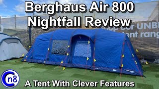 Berghaus Air 800 Nightfall Tent Review  A Tent With Clever Features [upl. by Morehouse]