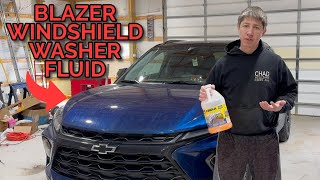 2019  2025 Chevrolet Blazer Windshield Washer Fluid  How to Fill or Replace [upl. by Warenne]