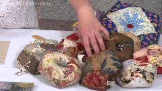 Biscornu Pin Cushion from Carolyn Forster Taster Video [upl. by Houlberg906]