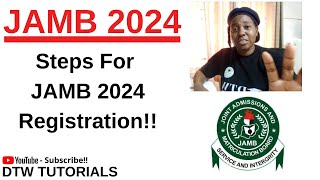 JAMB 2024 Registration Steps [upl. by Dorcia]