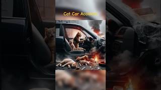 Cat Accident 🥹 Cat Sad Story 🥲 cat catlover cute shorts [upl. by Ytitsahc]