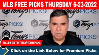 10 FREE MLB Picks and Predictions on MLB Betting Tips for Today Thursday 6232022 [upl. by Audras]