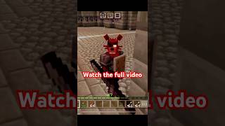 LOL I just destroyed Foxy in Minecraft PVP fnaf minecraft minecraftpvp fivenightsatfreddys [upl. by Phip343]