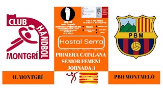 H Montgrí  PBH Montmeló Grana Sènior Femení 1a Catalana 06102024 [upl. by Eppilihp]