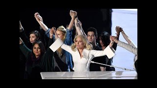 Lady Gaga  StarSpangled Banner Live at Super Bowl 50 [upl. by Osrick]