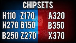 O QUE MUDA ENTRE OS CHIPSETS INTEL H110  B250  H270  Z170  Z270  Z370 e AMD A320  B350  X370 [upl. by Rabin]