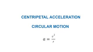 centripetal acceleration  circular motion [upl. by Enicnarf]