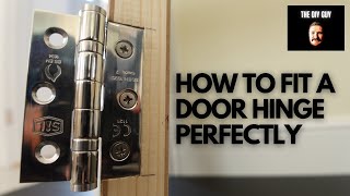 Easy Door Hinge Install  DIY Basics [upl. by Stanfill]