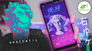 【ｖａｐｏｒｗａｖｅ】ａｅｓｔｈｅｔｉｃ 右ゅヶ  Personalizzazione 34  TuttoAndroid [upl. by Hart958]