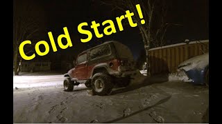 2004 Jeep Wrangler TDI 27°C Cold Start [upl. by Huberman]