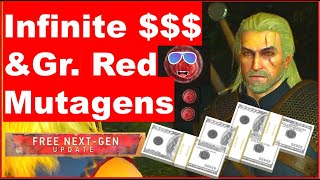 Infinite  amp RED MUTAGENS Glitch for the Witcher 3 NEXTGEN Update 400 GREATER RED witcher3 [upl. by Furiya14]