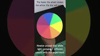 Newton disc experiment shorts  shorts  Newton wheel experiment [upl. by Nowd]