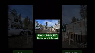 Build Your Own PVC Greenhouse  Carport DIY Greenhouse pvcpipe [upl. by Annaear]