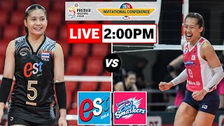 EST Cola vs Creamline Cool Smashers  PVL Invitational Live Scoreboard [upl. by Hoebart32]