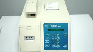 Advanced Instruments 3250 Osmometer BOSTONIND  26412 [upl. by Akerdnahs]