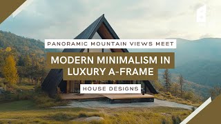 Panoramic Mountain Views Meet Modern Minimalism in Luxury AFrame House Designs [upl. by Atat356]