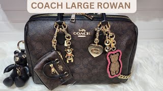 COACH LARGE ROWAN SATCHEL IS IT WORTH IT 🤔 WILL THIS REPLACE THE LOUIS VUITTON SPEEDY BAG😬 [upl. by Notlrahc]