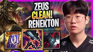 ZEUS IS SO CLEAN WITH RENEKTON  T1 Zeus Plays Renekton TOP vs Gragas  Season 2023 [upl. by Sorel117]