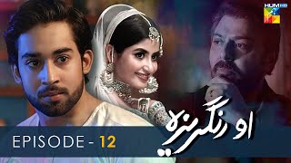 O Rungreza  Episode 12  HD   Sajal Aly amp Bilal Abbas Khan   HUM TV Drama [upl. by Elleval]