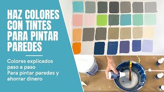 🎨Cómo HACER COLORES para PINTAR PAREDES [upl. by Tomaso]