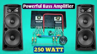 TDA2030 DIY Powerful Ultra Bass Amplifier New Circuit Diagram Very Simple Circuit [upl. by Yate]