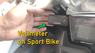 How to Install a Voltmeter on a Sport Bike  Yamaha R [upl. by Pomona]