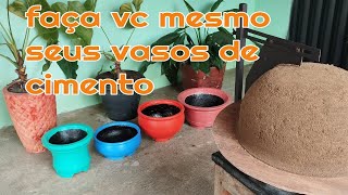 como fazer um vaso estilo taça usando um torno giratório móvel parte 01 o molde de terra [upl. by Annua]