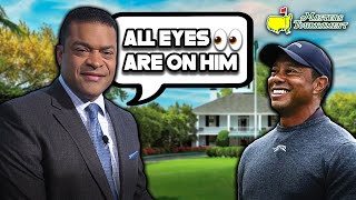 ESPNs Michael Eaves on Tiger Woods MOST WATCHED Person on the Golf Course  Masters Preview [upl. by Baggott213]